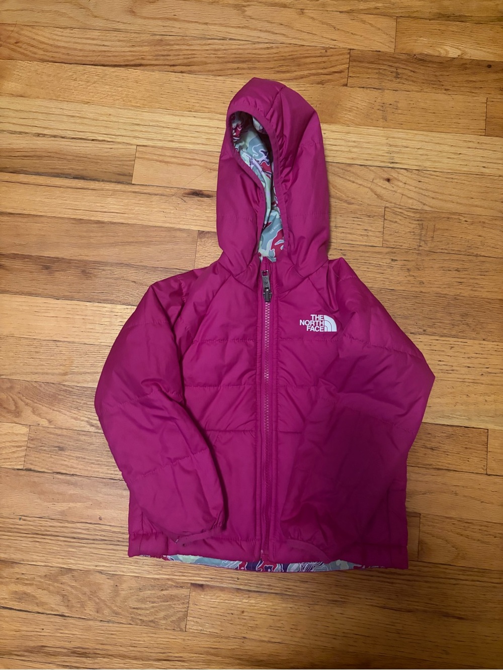 The North Face Kids Hooded Puffer Jacket - Magenta